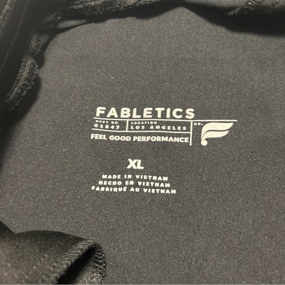 Fabletics Scrub Pants Womens XL Black 29” Inseam Straight Leg Pockets - Picture 4 of 5